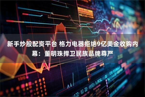 新手炒股配资平台 格力电器拒绝9亿美金收购内幕：董明珠捍卫民族品牌尊严
